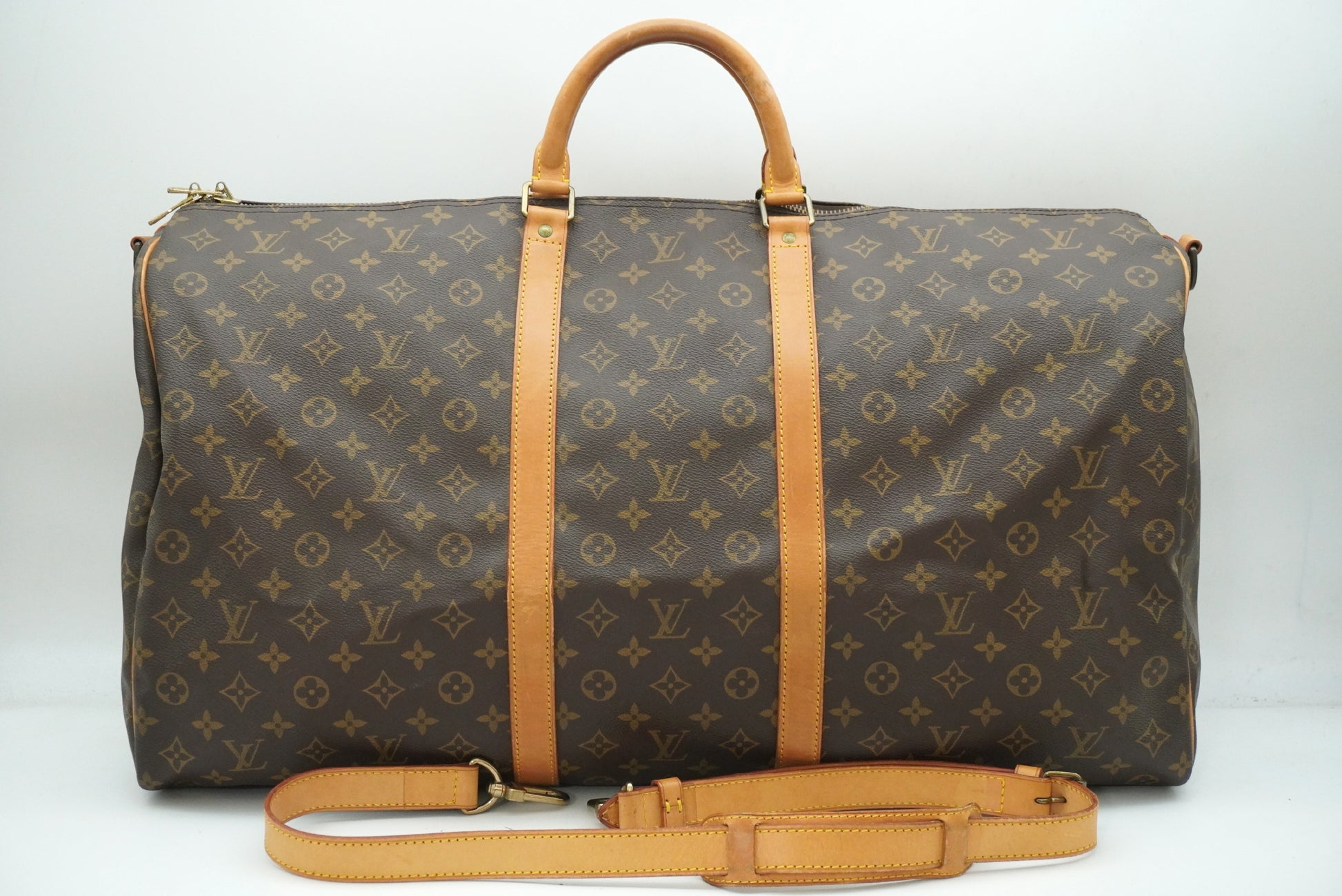 LOUIS VUITTON Monogram Keepall Bandouliere 60 M41412 Shoulder Strap Boston Bag