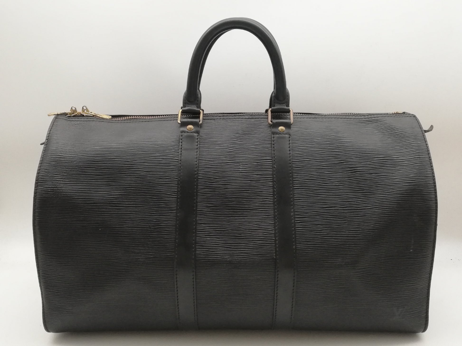 LOUIS VUITTON Epi Keepall 45 M59152 Noir Boston Bag