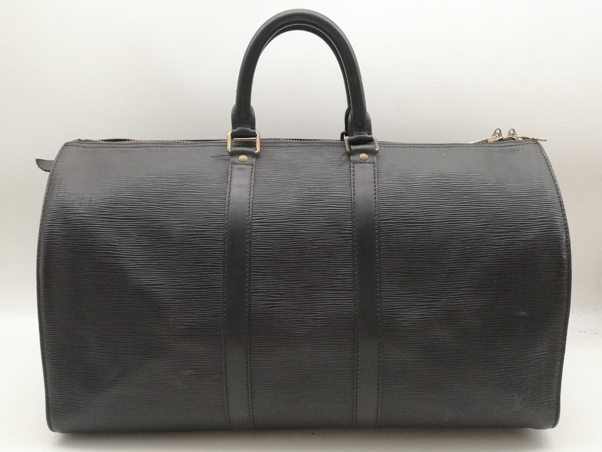 LOUIS VUITTON Epi Keepall 45 M59152 Noir Boston Bag