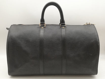 LOUIS VUITTON Epi Keepall 45 M59152 Noir Boston Bag