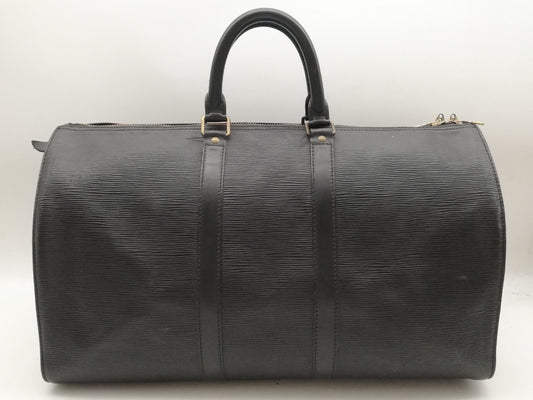 LOUIS VUITTON Epi Keepall 45 M59152 Noir Boston Bag