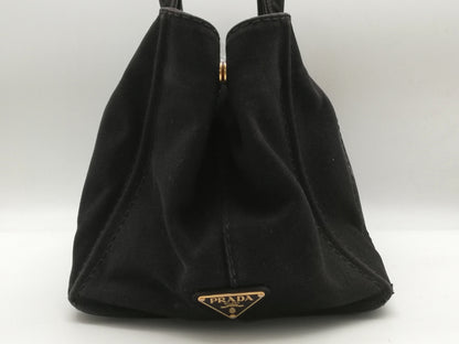 PRADA Canapa Tote M Black Tote Bag