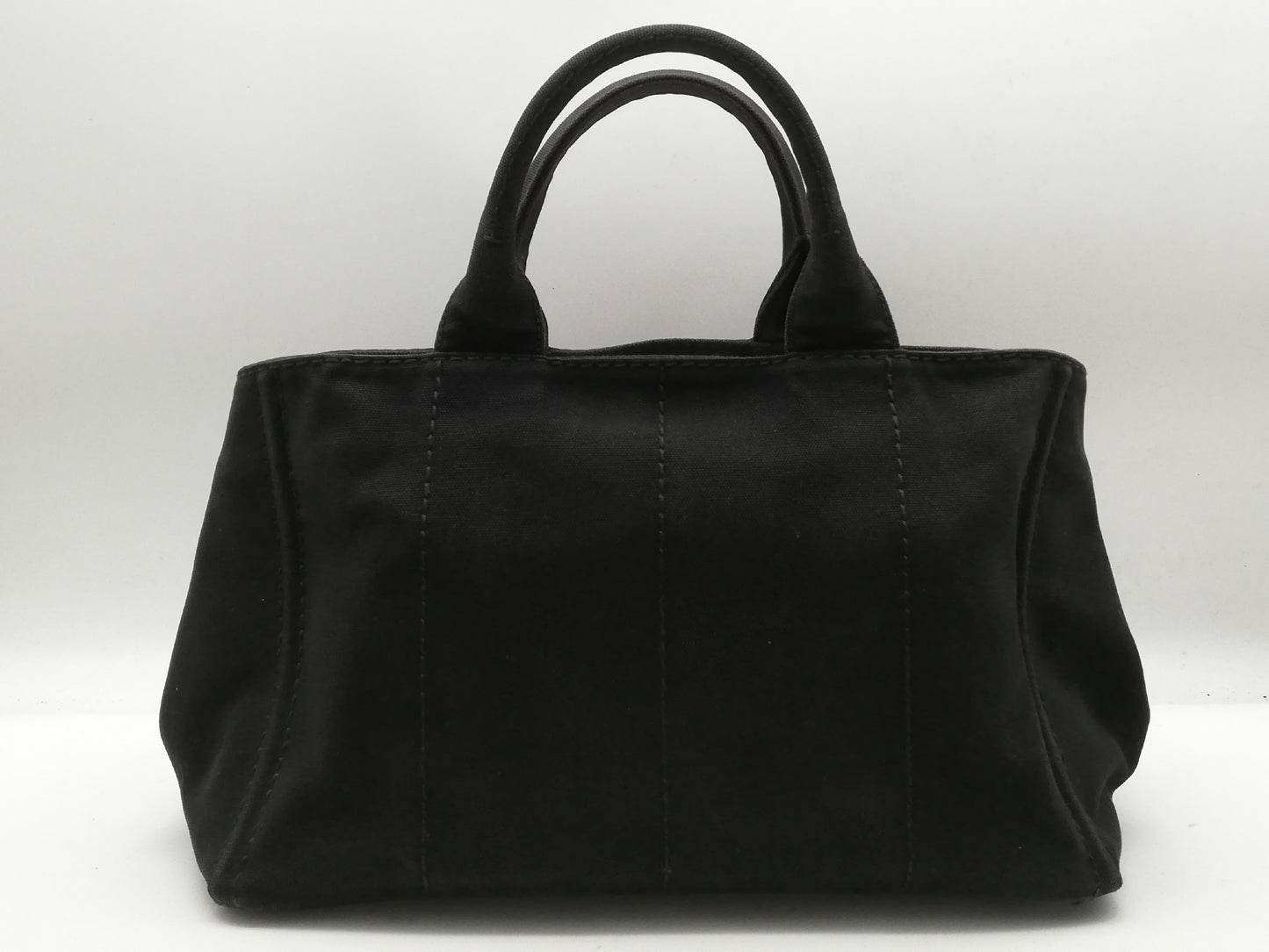 PRADA Canapa Tote M Black Tote Bag