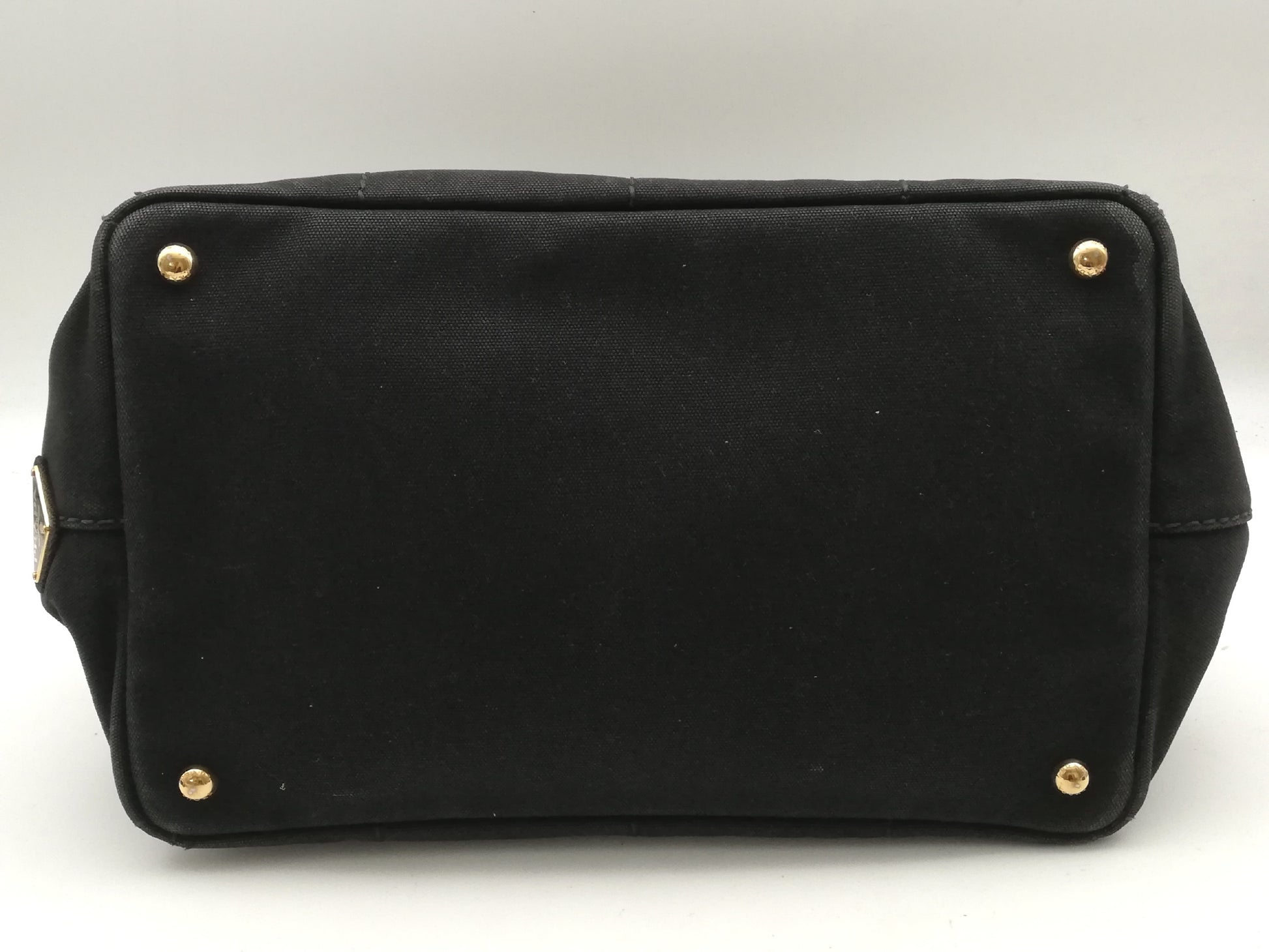 PRADA Canapa Tote M Black Tote Bag