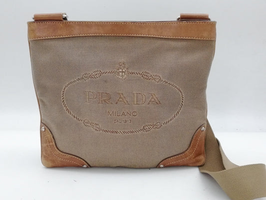 PRADA logo jacquard shoulder bag