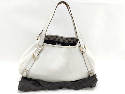 GUCCI Abbey White Tote Bag