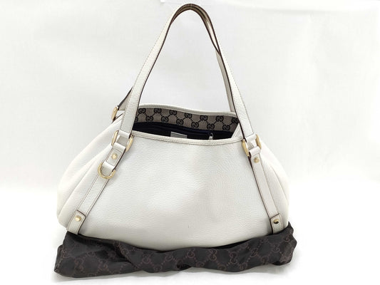 GUCCI Abbey White Tote Bag