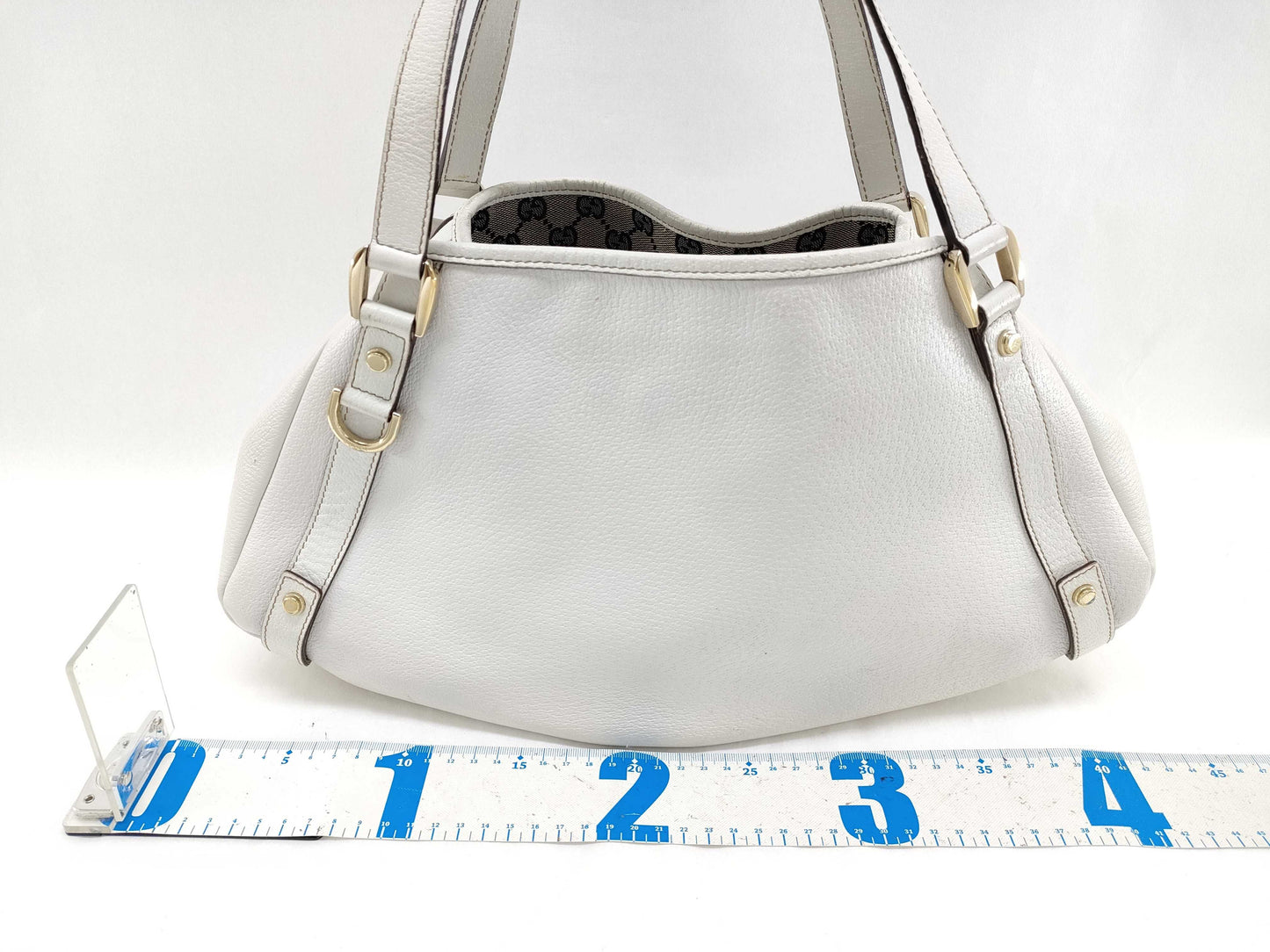 GUCCI Abbey White Tote Bag