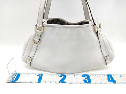GUCCI Abbey White Tote Bag