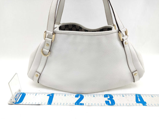 GUCCI Abbey White Tote Bag