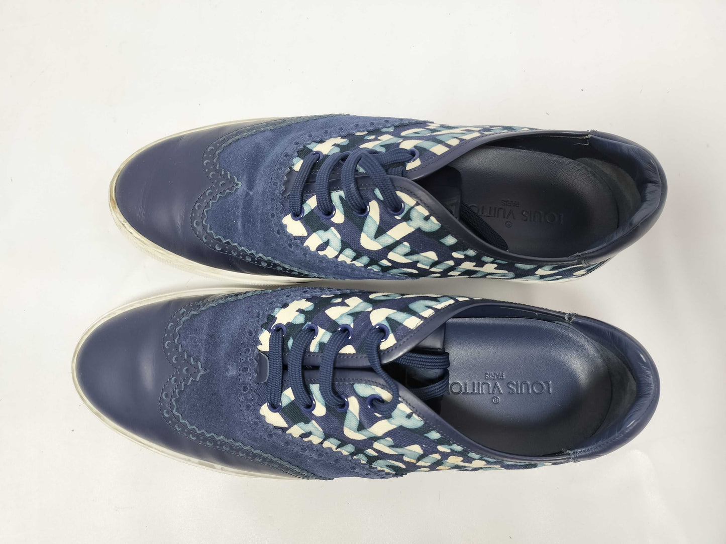 LOUIS VUITTON Sneakers Blue Size 8 Sneakers