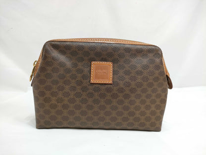 CELINE Macadam Pouch, Dark Brown
