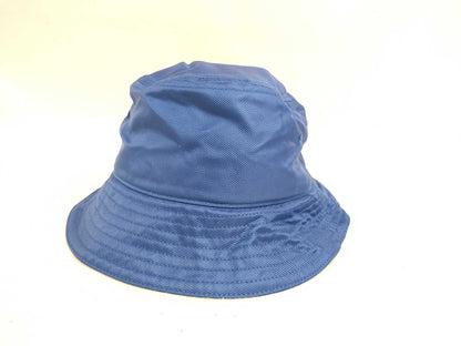 BURBERRY Nylon Bucket Hat, Blue, Size L, Other Accessories