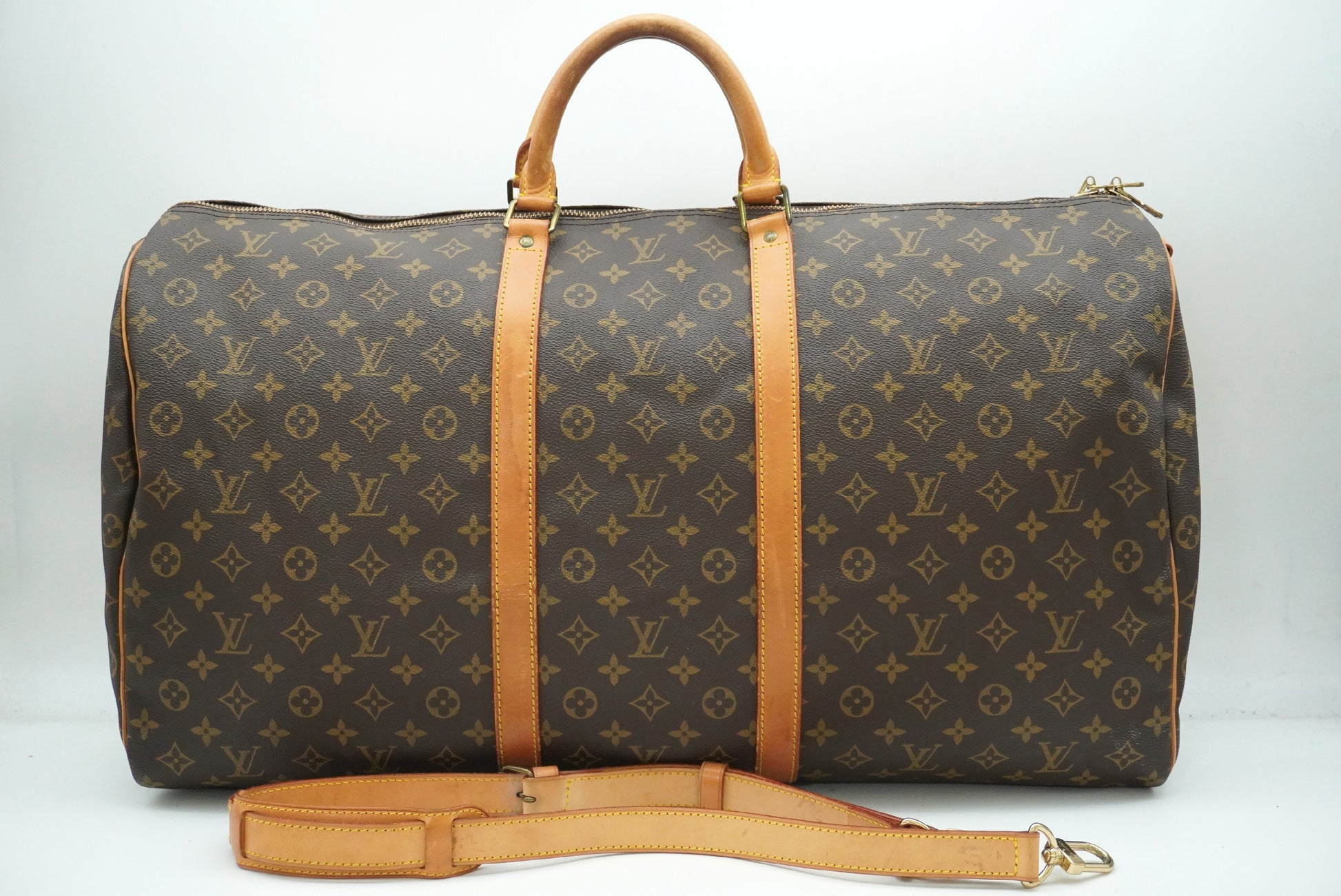 LOUIS VUITTON Monogram Keepall Bandouliere 60 M41412 Shoulder Strap Boston Bag