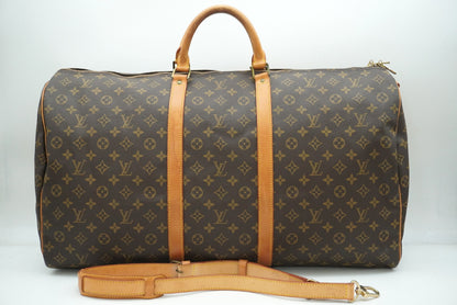 LOUIS VUITTON Monogram Keepall Bandouliere 60 M41412 Shoulder Strap Boston Bag
