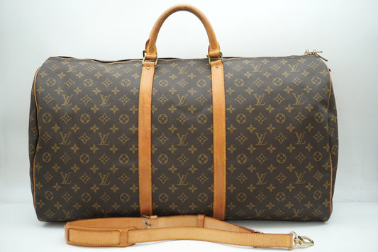 LOUIS VUITTON Monogram Keepall Bandouliere 60 M41412 Shoulder Strap Boston Bag