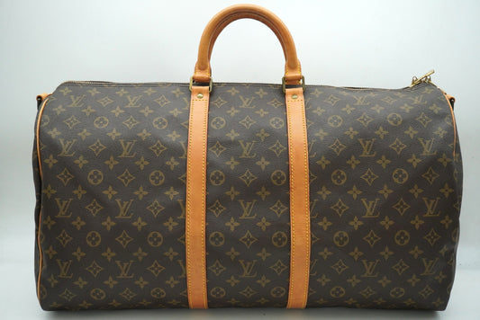 LOUIS VUITTON Monogram Keepall Bandouliere 55 M41414 Boston Bag