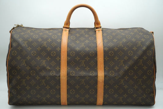 LOUIS VUITTON Monogram Keepall Bandouliere 60 M41412 Shoulder Strap Boston Bag