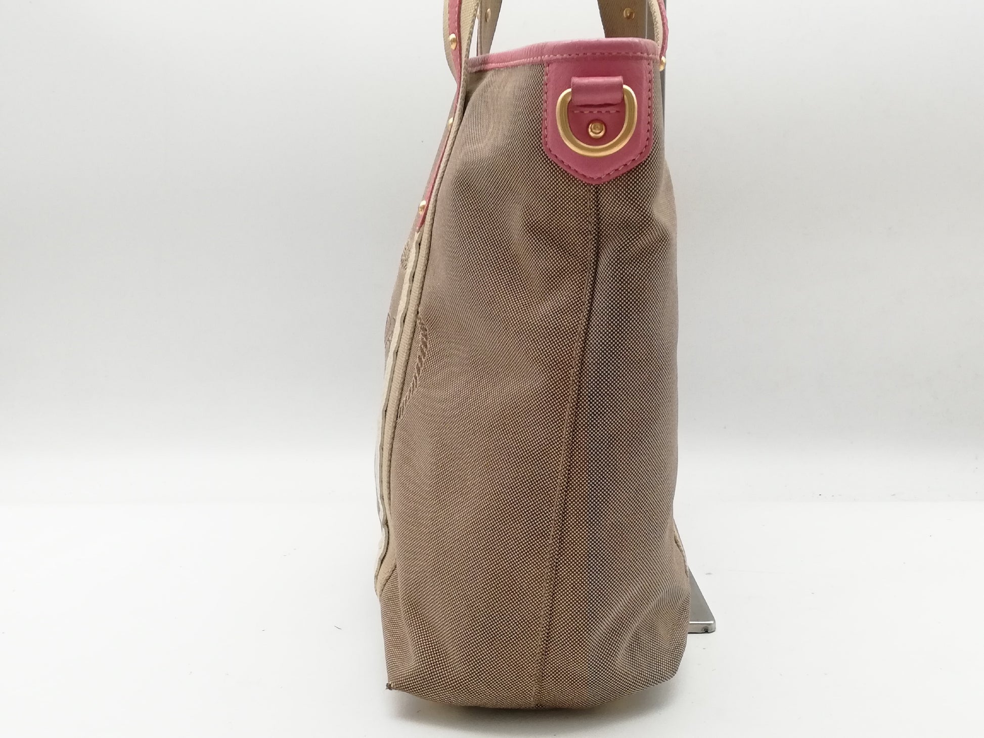 PRADA Logo Jacquard 2-way Shoulder Strap Tote Bag