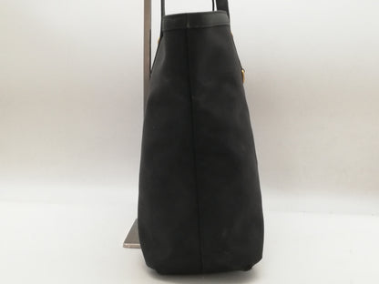 PRADA Logo Jacquard Black Tote Bag