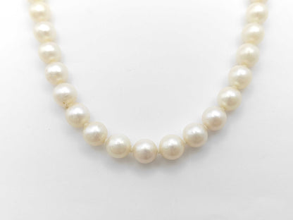 Pearl Necklace, Diameter: Approx. 8.0-8.3mm, Sterling Silver, 38.5g 