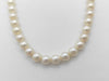 Pearl Necklace, Diameter: Approx. 6.9-7.4mm, Sterling Silver, 30.4g 
