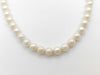 Pearl Necklace, Diameter: Approx. 6.4-6.8mm, Sterling Silver, 29.8g 