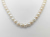 Pearl Necklace, Diameter: Approx. 7.0-7.2mm, Sterling Silver, 32.5g 