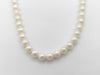 Pearl Necklace, Diameter: Approx. 6.4-6.9mm, Sterling Silver, 29.5g 