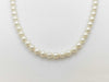 Pearl Necklace, Diameter: Approx. 5.5-5.9mm, Silver, 20.4g 