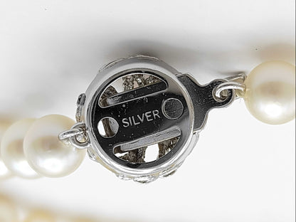 Pearl Diameter Approx. 6.4-6.8mm Sterling Silver 12.0g Bracelet/Bangle 