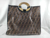 FENDI Runaway Shopper Embossed Leather Tote Bag 8BH351
