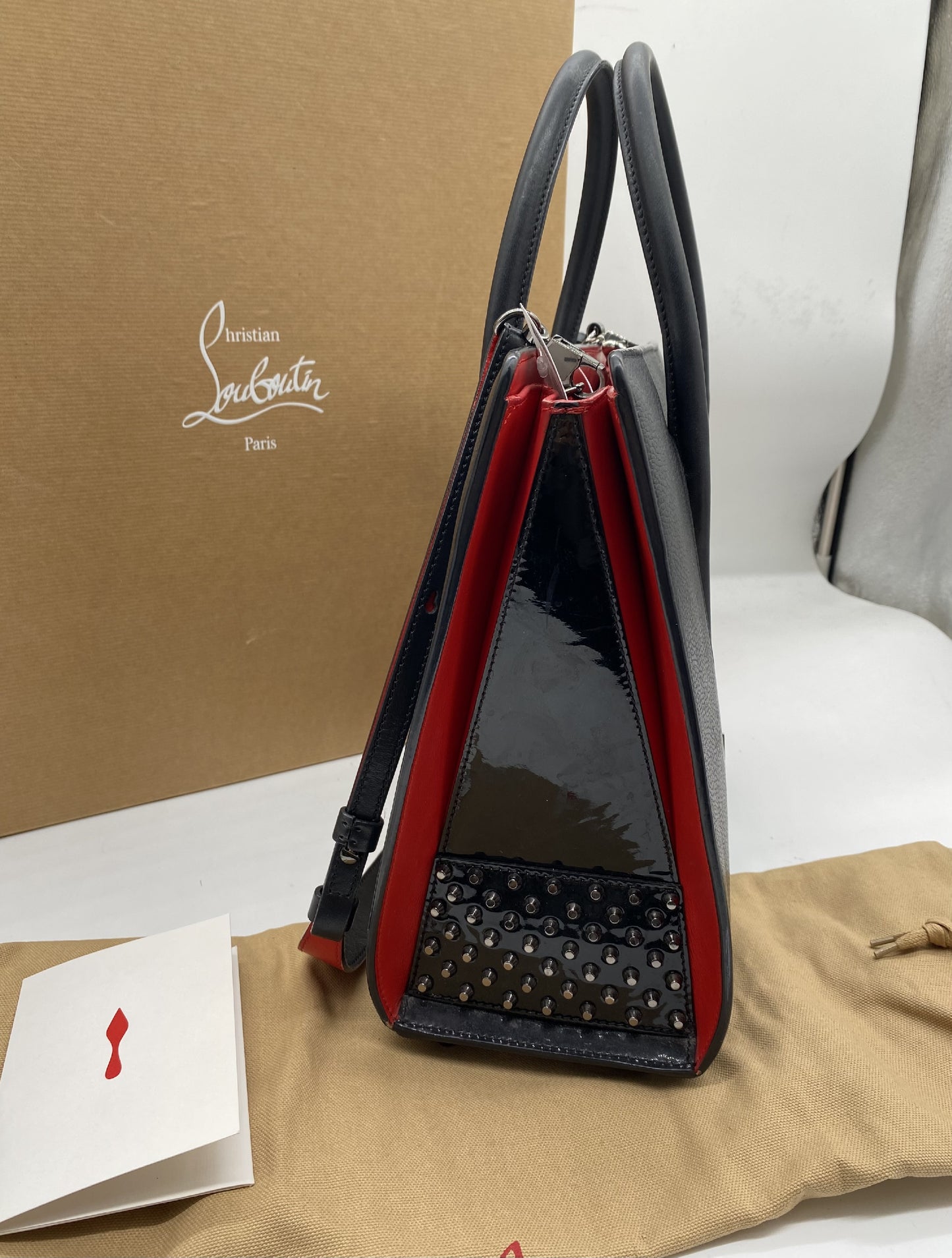 Christian Louboutin Paloma Medium Shoulder Bag with Charm/Strap