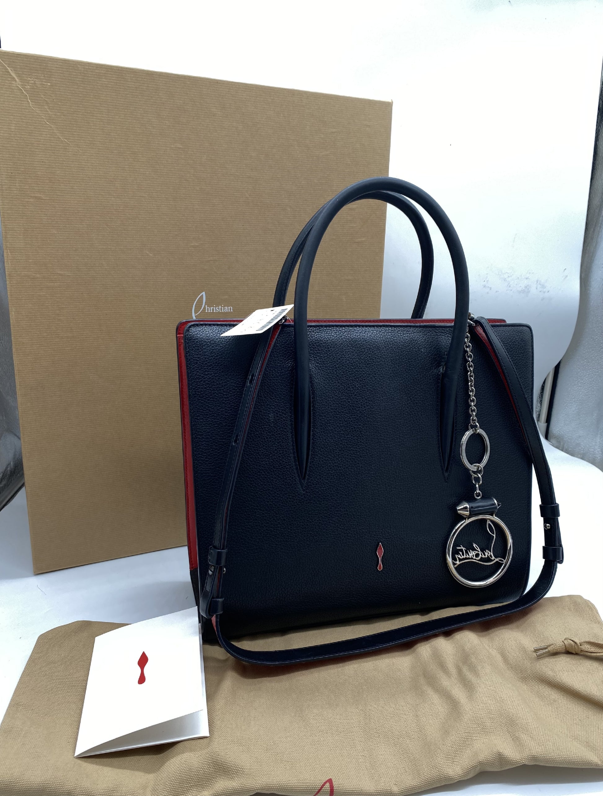 Christian Louboutin Paloma Medium Shoulder Bag with Charm/Strap