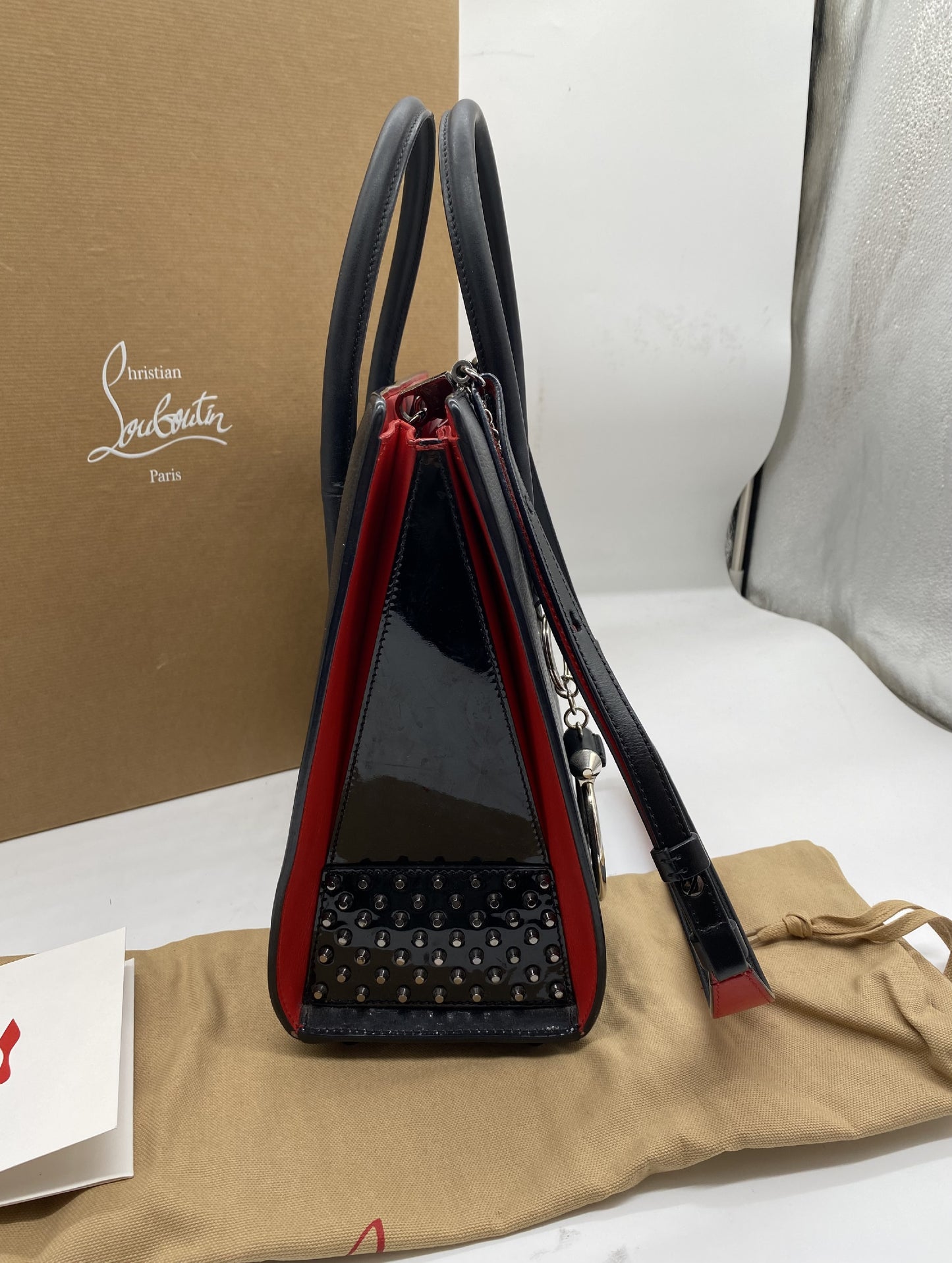 Christian Louboutin Paloma Medium Shoulder Bag with Charm/Strap