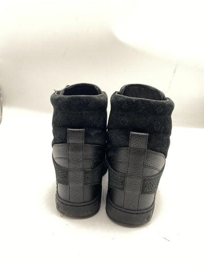 LOUIS VUITTON Clifftop Line Monogram Suede High-Top Sneakers, Size 36 1/2