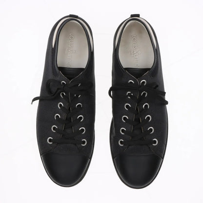 LOUIS VUITTON 2016 Leather and Fabric Sneakers 8 1/2 MS0126 Sneakers