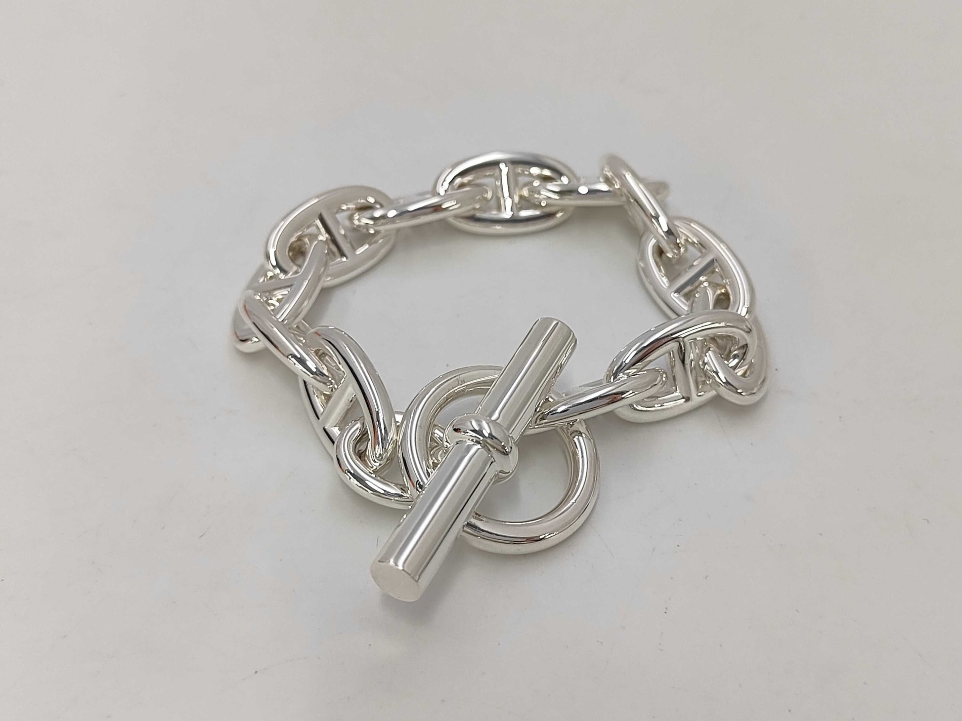 HERMES Chaine d'Ancre GM12 Link Bracelet/Bangle