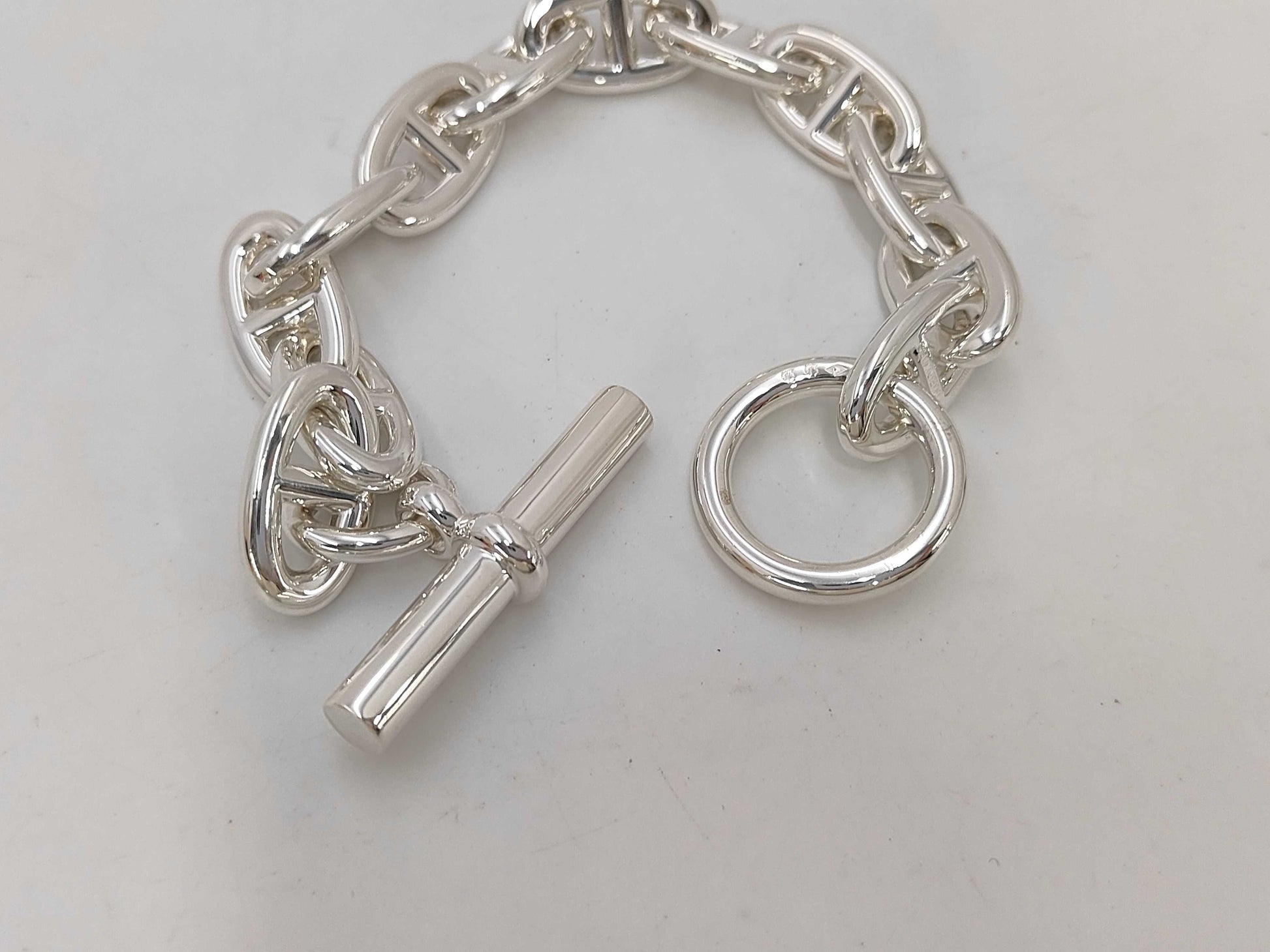 HERMES Chaine d'Ancre GM12 Link Bracelet/Bangle