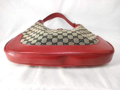 GUCCI Jackie GG Canvas One Shoulder Bag