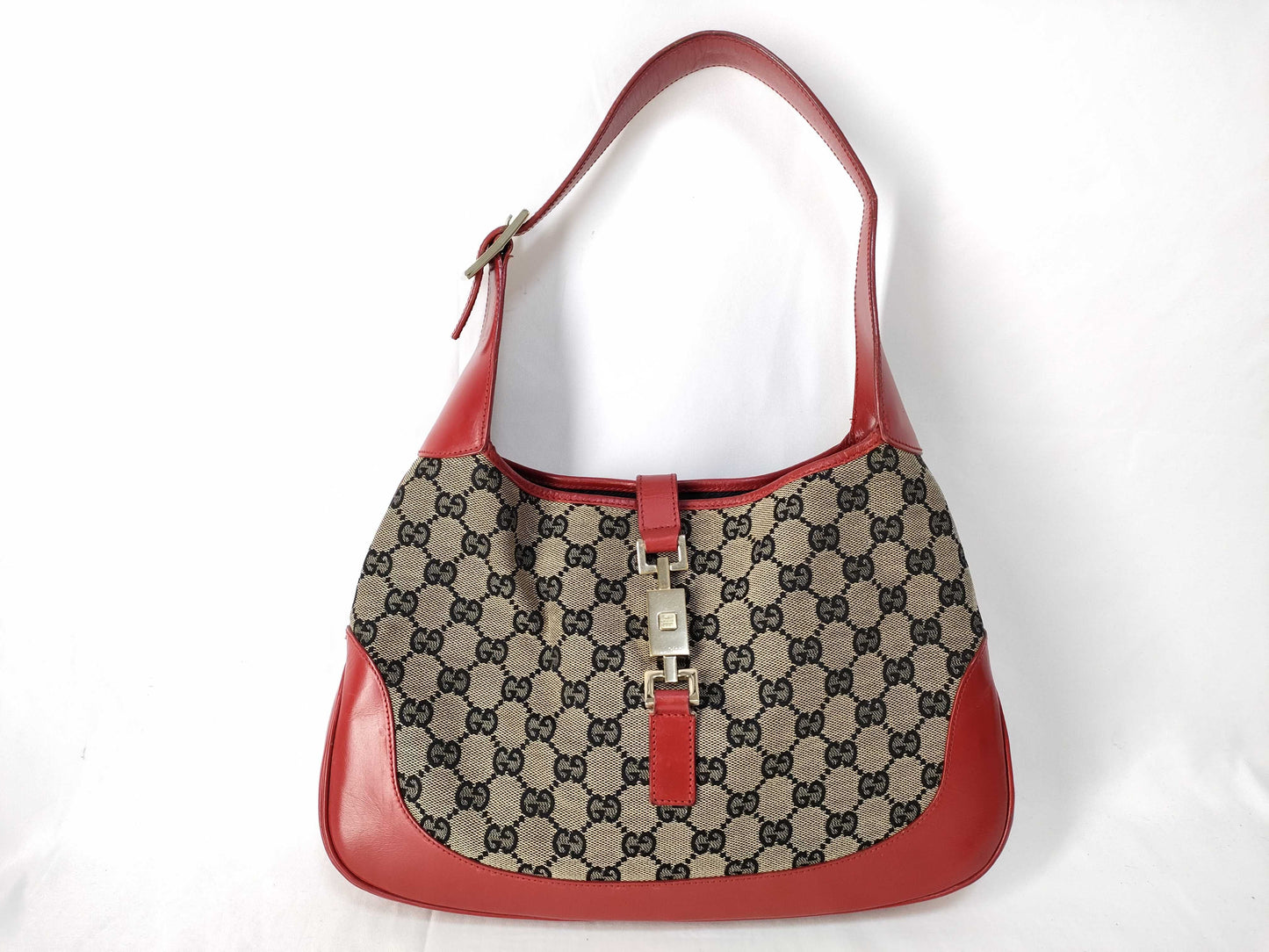 GUCCI Jackie GG Canvas One Shoulder Bag