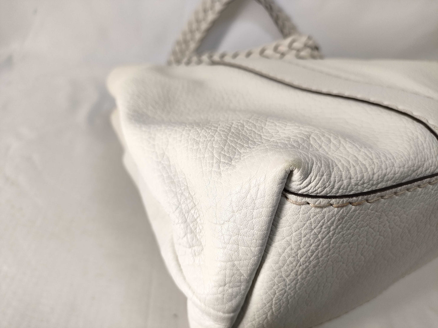 GUCCI GUCCI Bamboo Braided Leather Tote Bag