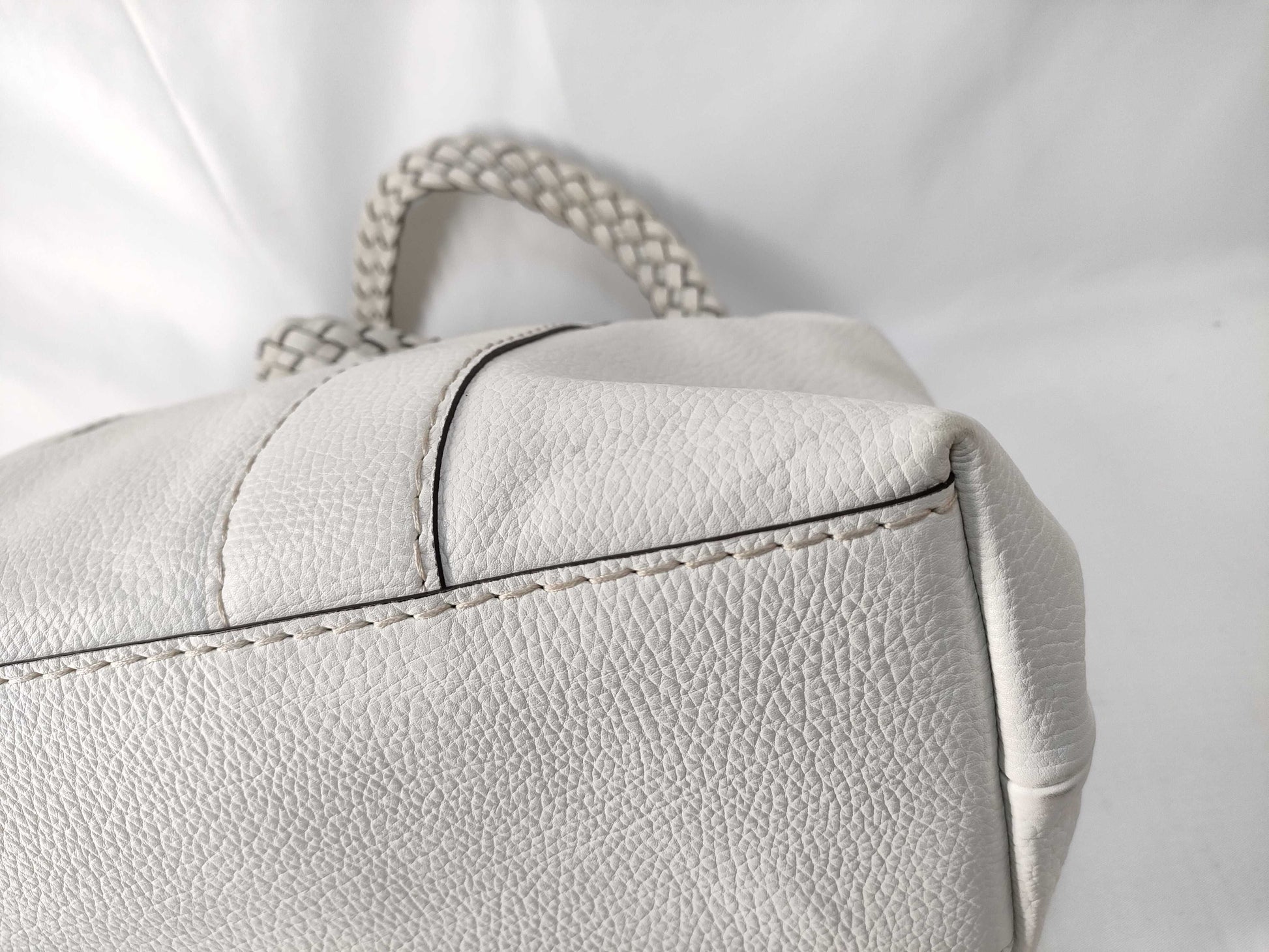 GUCCI GUCCI Bamboo Braided Leather Tote Bag