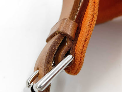 HERMES Marwari Canvas One-Shoulder Bag with O Stamp