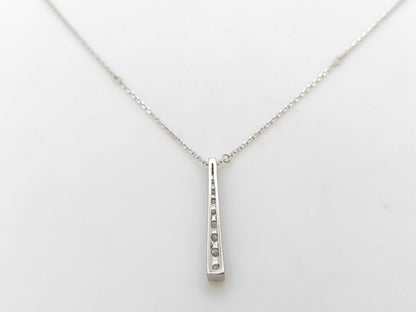 D1.00ct Pt900/850 3.2g Necklace 