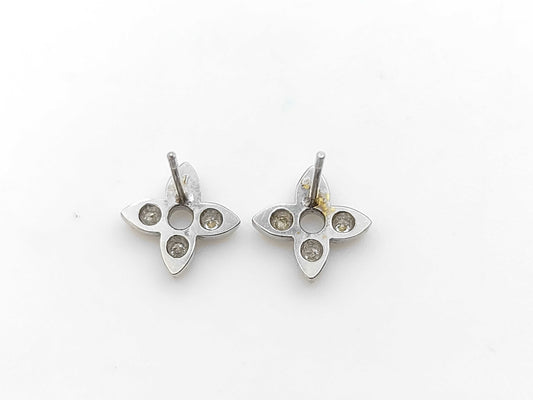 D0.1ct K18 1.0g Earrings 