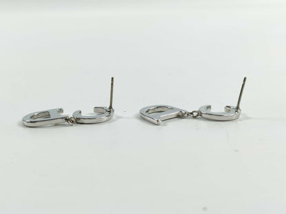 Dior CD logo swing earrings