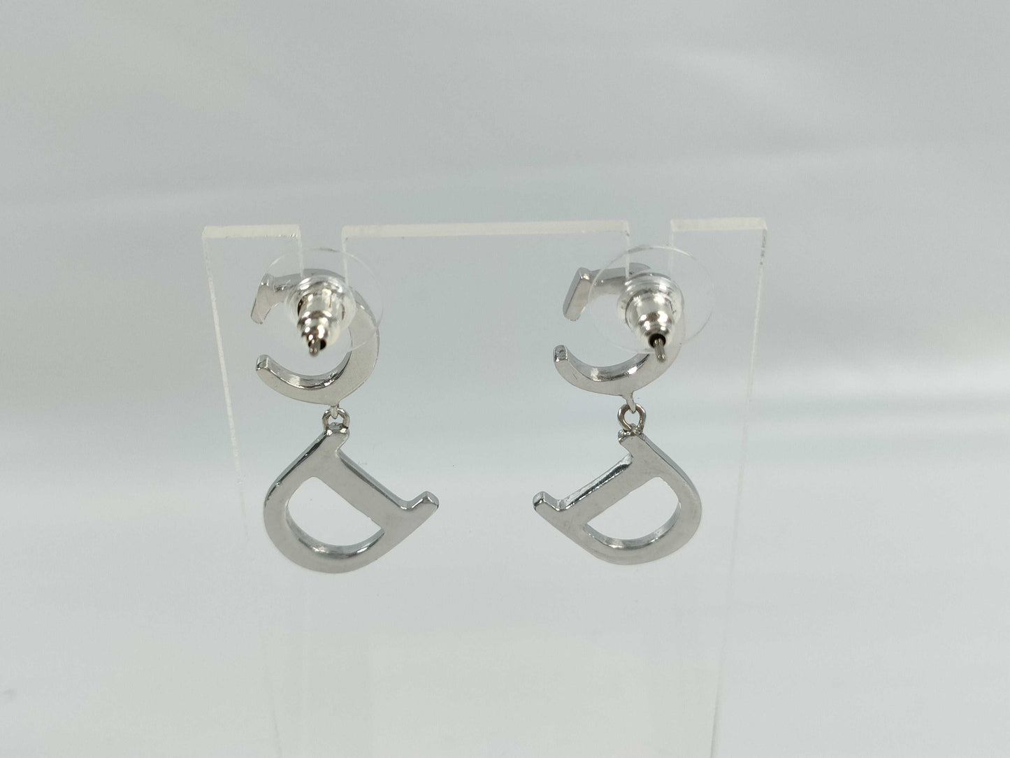 Dior CD logo swing earrings