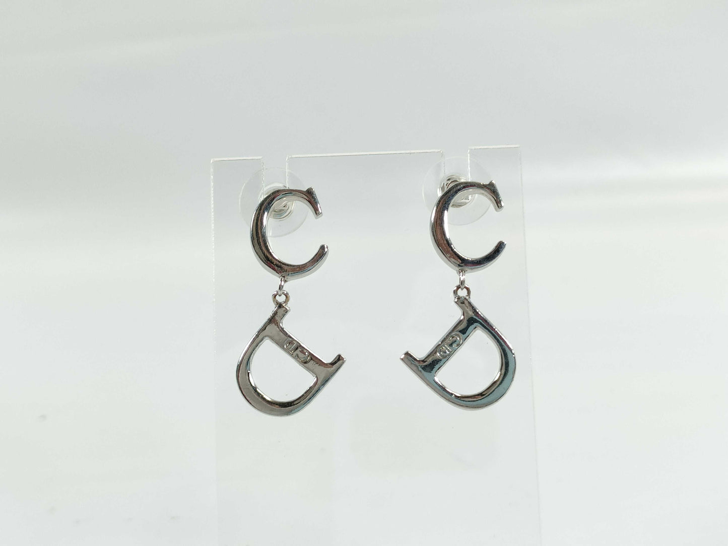 Dior CD logo swing earrings