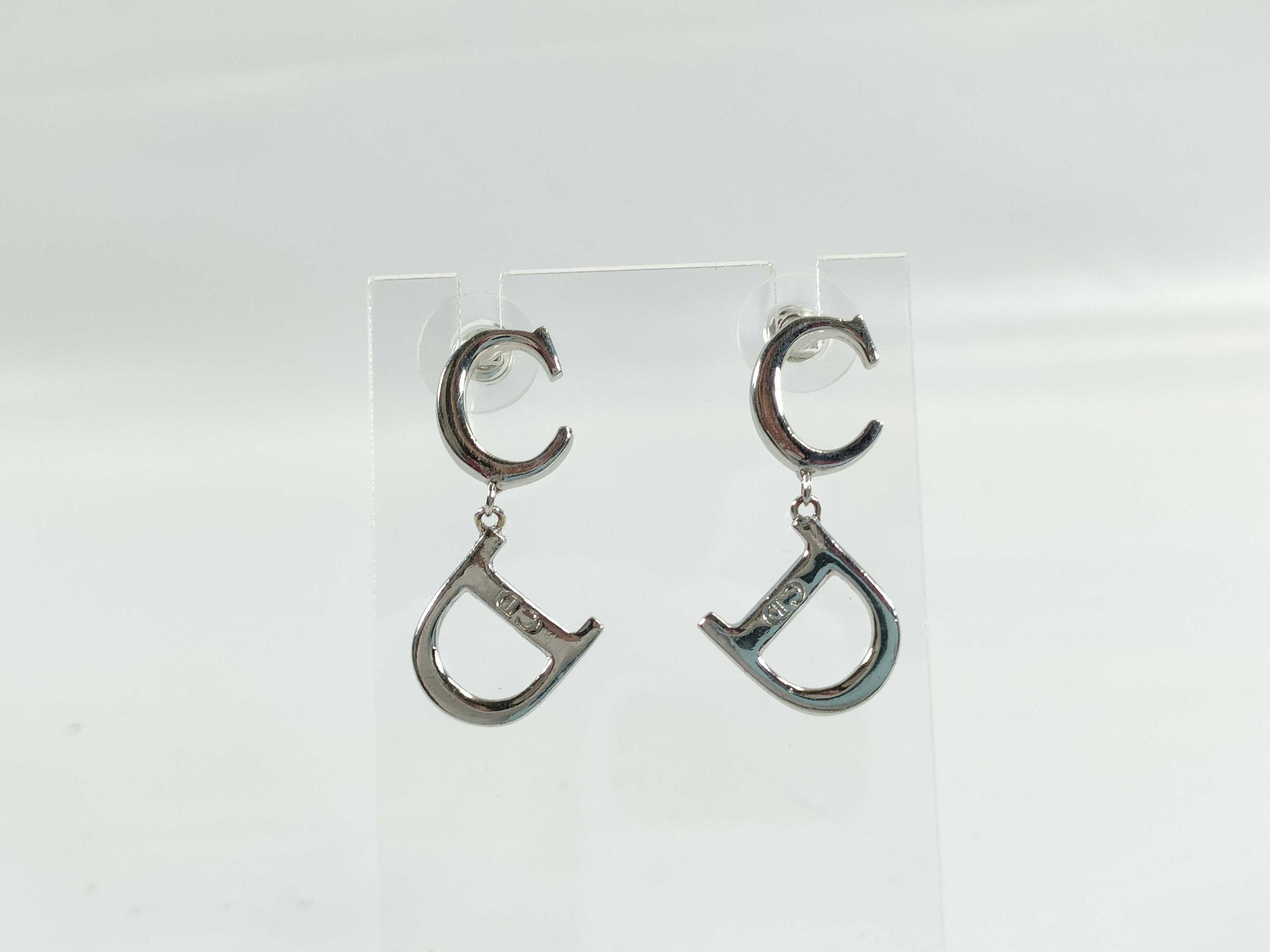 Dior CD logo swing earrings